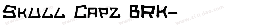 Skull Capz BRK字体转换